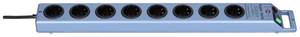 Brennenstuhl 1153340338 Surge protection power strip 8x Blue (metallic) PG connector 1 pc(s)
