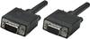 Manhattan VGA Cable VGA 15-pin plug, VGA 15-pin socket 3.00 m Black 317740 screwable, incl. ferrite core VGA cable