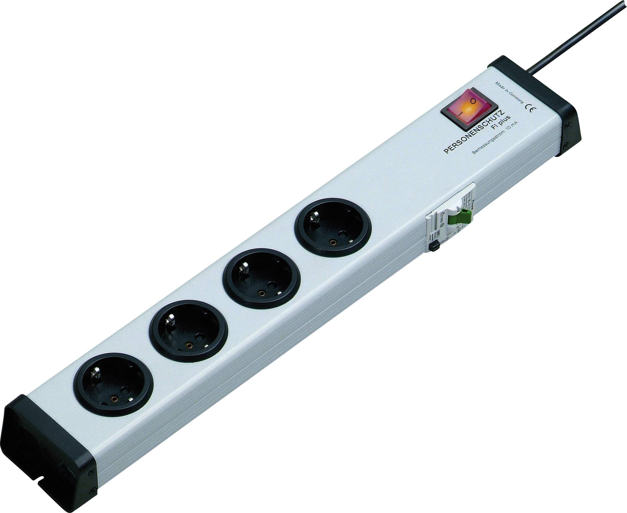 Ehmann 0220×00042301 Socket strip (+ switch) 4x Grey PG connector 1 pc(s)