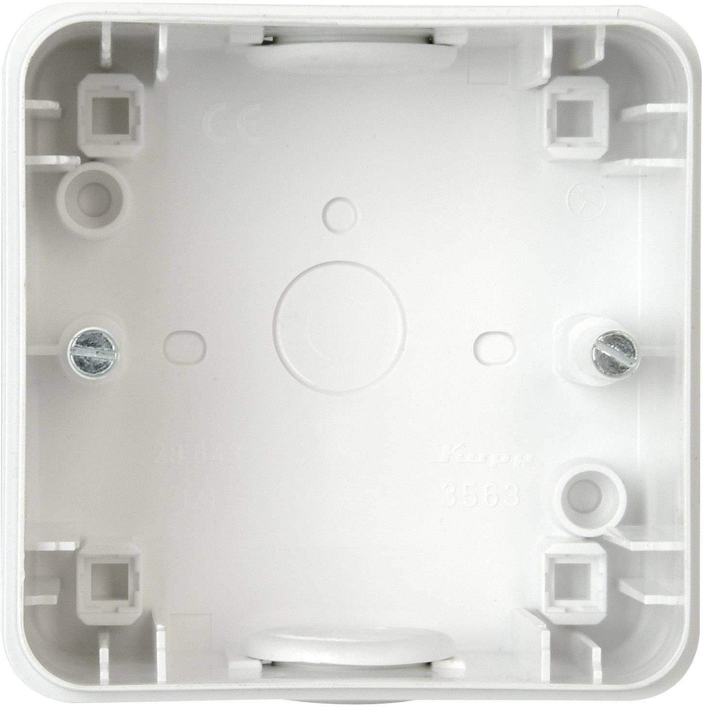 Kopp 356352013 Wet room switch product range Accessories Surface-mount casing Arktis White 1 pc(s)