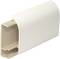 A beige plastic trunking for wall mounting, showing a rounded, removable cover for cable management.