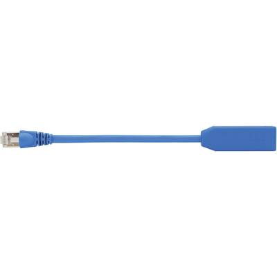 Telegärtner RJ45 Networks Adapter  [1x RJ45 plug - 1x RJ45 socket] 20.00 cm Blue