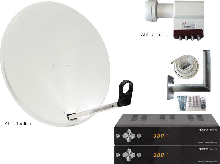 AllVision SAH-S 4000/80 HD SAT system + receiver Number of participants 4 80 cm