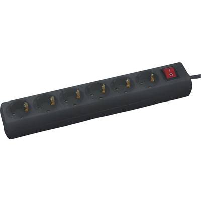 GAO 7127 Power strip (+ switch) 6x Black PG connector 1 pc(s)