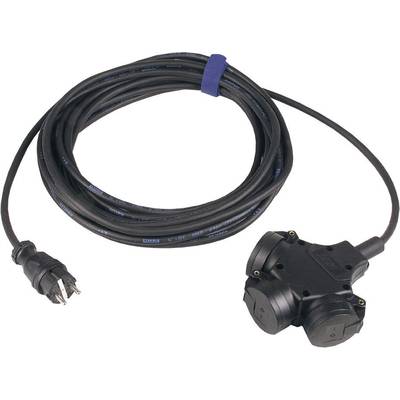 Image of SIROX 345.503 Current Cable extension 16 A Black 3.00 m H07RN-F 3G 1,5 mm²
