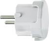 GAO 0403 Safety L-shape mains plug Plastic 230 V White IP20