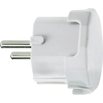 GAO 627615 Safety L-shape mains plug Plastic  230 V White IP20