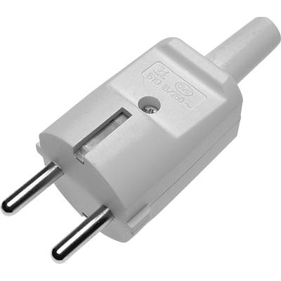 GAO 627623 Safety plug PVC  230 V Grey IP20