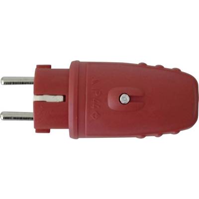 N & L 17187 Safety plug Rubber  230 V Red IP44