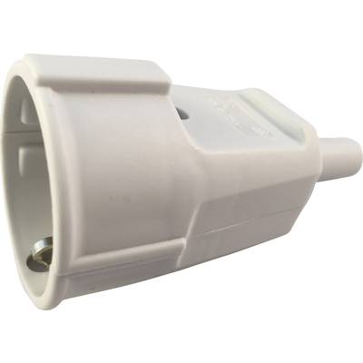 GAO 627755 Safety mains socket PVC  230 V Grey IP20