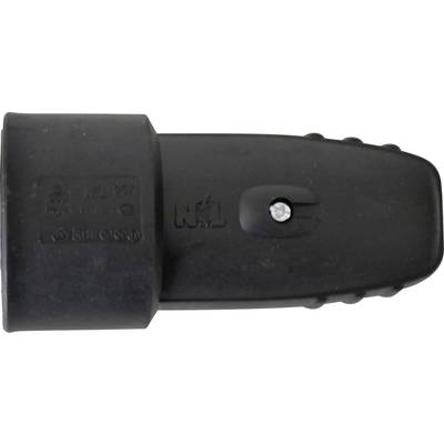GAO 627763 Safety mains socket Rubber  230 V Black IP20