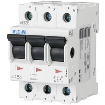 Main switch 3-pin 63 A 3 breakers, 3 makers 240 V AC Eaton 276276