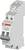 A two-pole circuit breaker from ABB, type E21X-16-30, with grey switches. It serves electrical safety and protection.