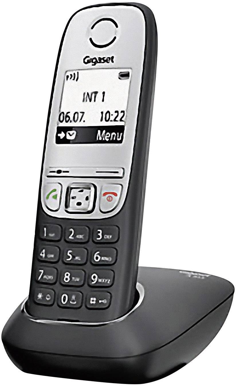 Gigaset A415 DECT, GAP Cordless Analogue Hands-free Black | Conrad.com