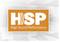 'Orange logo of the brand HSP with lettering: High Sound Performance.'
