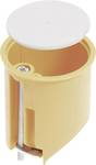 Hollow wall lamp connection box with cap