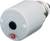 Electrical adapter with white casing, E27 socket and black switch, suitable for voltages of 230-240V.