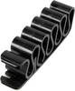 TRU COMPONENTS Clip Self-adhesive 630913 Bundle Ø range 8 mm (max) Black 1 pc(s)