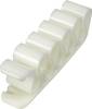 TRU COMPONENTS Clip Self-adhesive 1572343 Bundle Ø range 8 mm (max) White 1 pc(s)