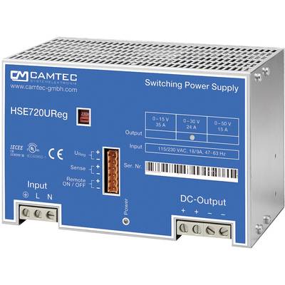 Camtec HSEUreg07201.50T Bench PSU (adjustable voltage)  0 - 50 V DC 15 A 720 W   No. of outputs 1 x