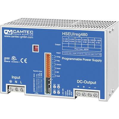 Camtec HSEUIreg04801.30T Bench PSU (adjustable voltage)  0 - 30 V DC 0 - 24 A 480 W   No. of outputs 1 x