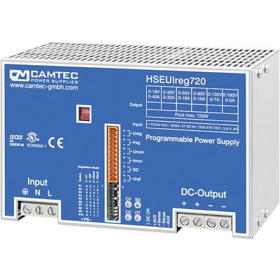 Camtec HSEUIreg07201.50T Bench PSU (adjustable voltage)  0 - 50 V DC 0 - 18 A 720 W   No. of outputs 1 x