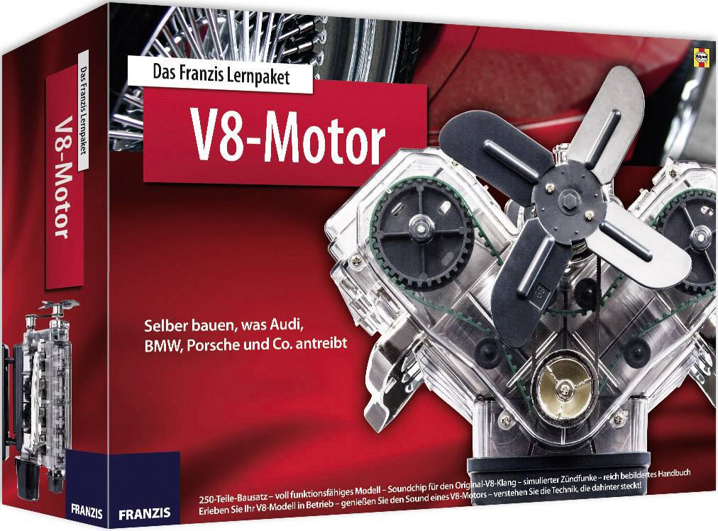 Franzis Verlag 65207 V8-Motor Mechanical Science Course material 14 years and over-1