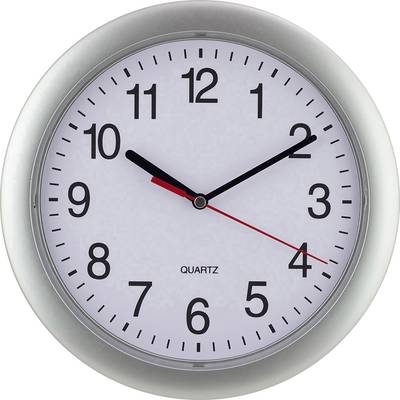 Silver Quartz Wall Clock