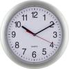 Silver Quartz Wall Clock