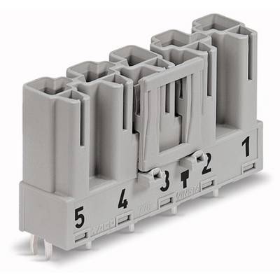 Grey plug connector with five numbered connections from 1 to 5. The connector has a rectangular body and is viewed from the side.