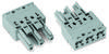 WAGO 770-1343 Mains connector WINSTA MIDI Socket, straight Total number of pins: 3 25 A Orange 100 pc(s)
