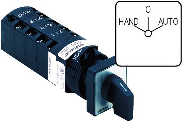 Sälzer P110-61025C219M1 Cam switch 10 A 2 x 60 ° Grey, Black 1 pc(s)