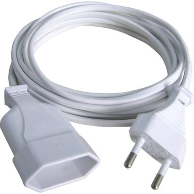 GAO 145601098 Current Cable extension   White 2.00 m H03VVH2-F 2X 0,75 mm² 