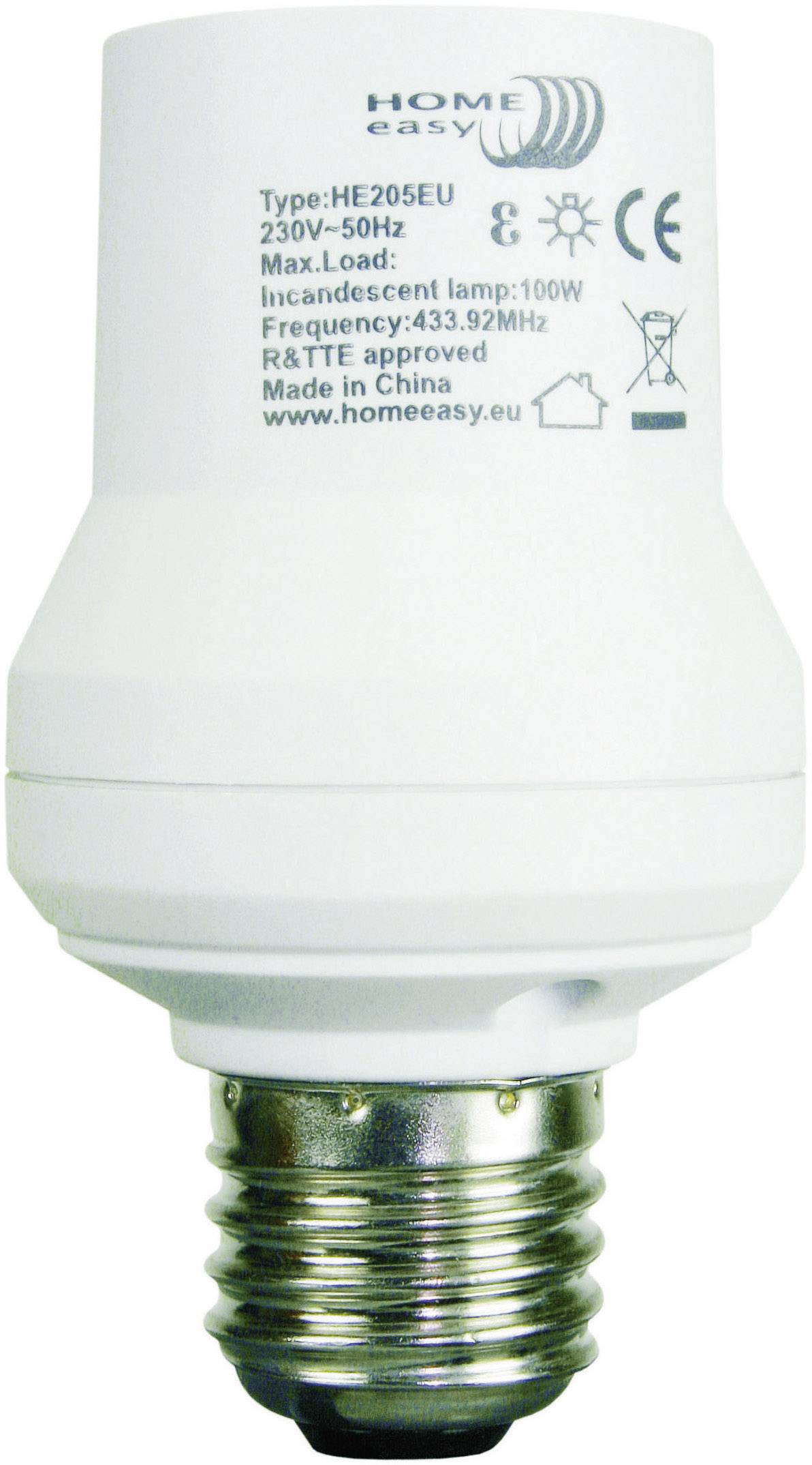 Home Easy E27 Bulb Socket Dimmer He205eu Max Breaking