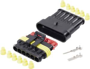 TE Connectivity Super seal set AMP-Superseal 1.5mm Series Total number of pins 6 Contact spacing: 6 mm 30S007 1 Set