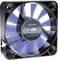 Black fan with blue blades, with 'ultra quiet' and 'NOISEBLOCKER' printed on the front.