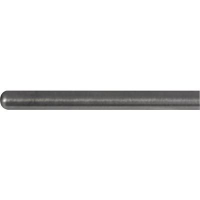 A dark grey, cylindrical metal rod with a smooth surface and uniform texture.