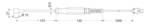 Greisinger surface sensor with thermocouple spring bands, fast, angled GOF 200 HO