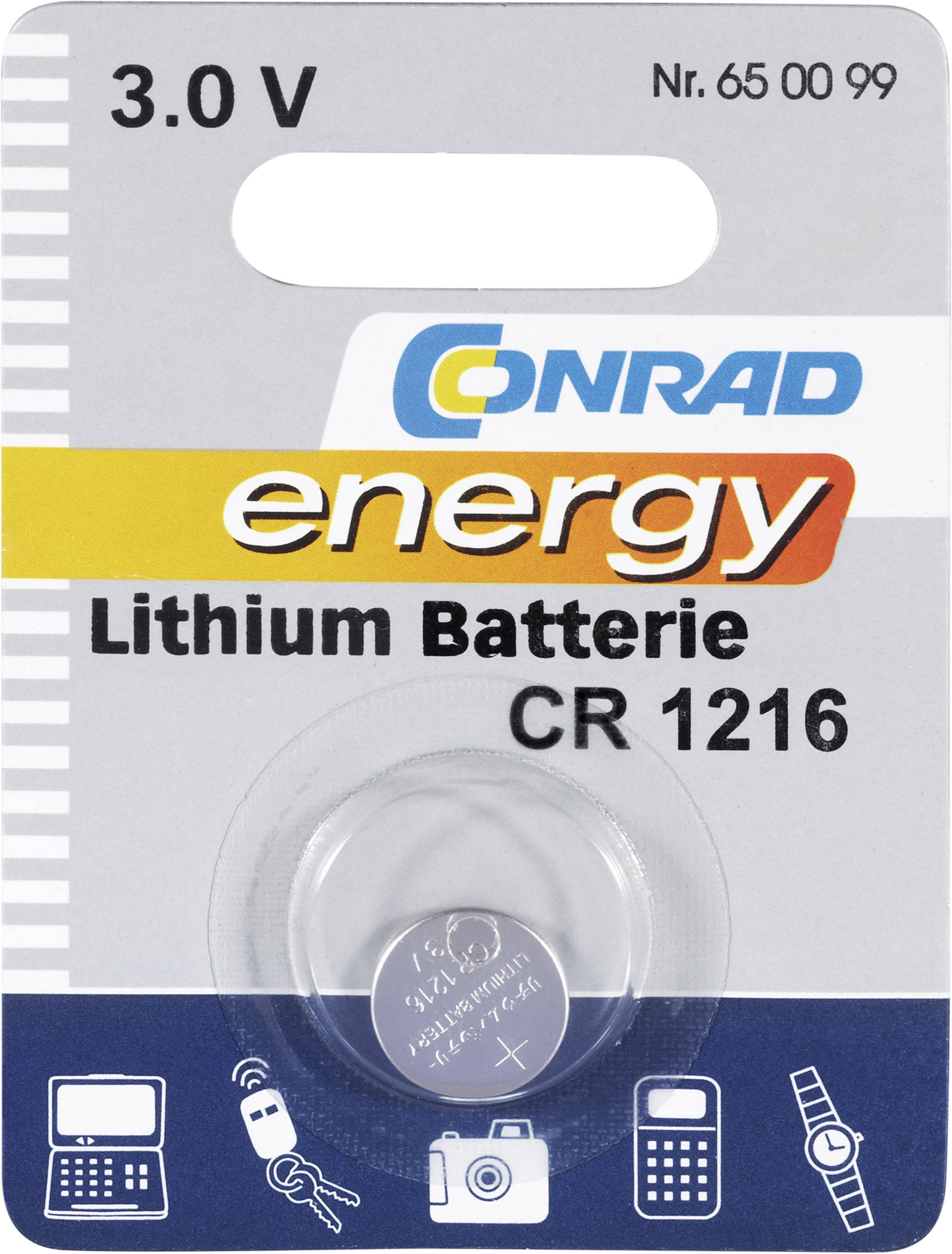 CR1216 3 Volt Lithium Button Cell Battery
