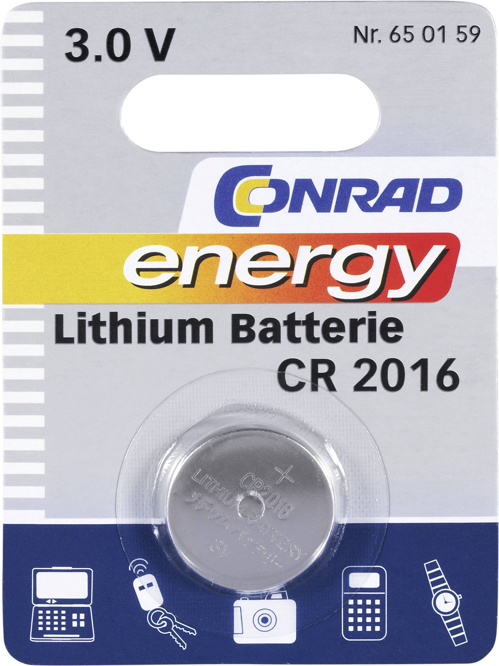 VARTA LED Keychain Flashlight | Mini Metal Torch With 2x CR2016 Batteries, Silver - View #4