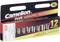 Camelion Plus Alkaline Power Pack with 12 Batteries, Yellow and Red Packaging Design, 'Stiftung Warentest-GOOD' (Foundation Product Test-GOOD).