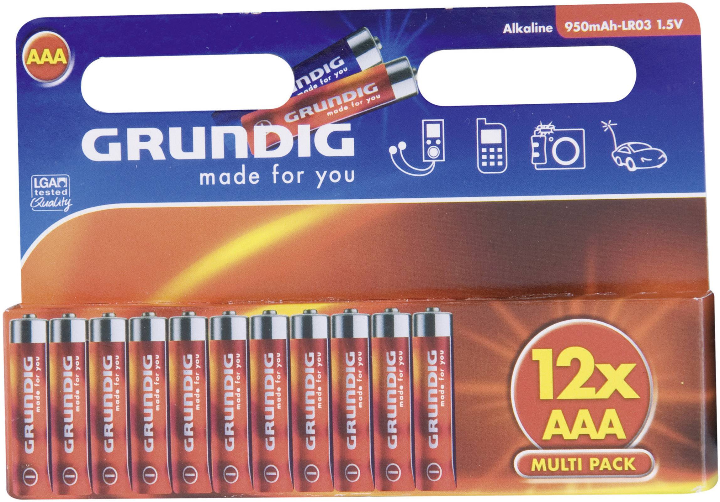 Details about   12 X Grundig Battery AAA 1,5v Micro lr03 950mah Round Cell 12er Set Batteries V show original title 