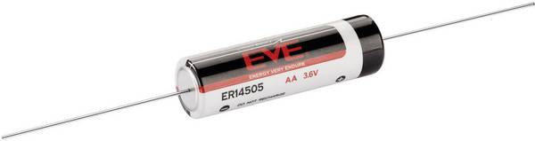 EVE ER14505 AX Non-standard battery AA Axial solder pin Lithium 3.6 V 2600 mAh 1 pc(s)