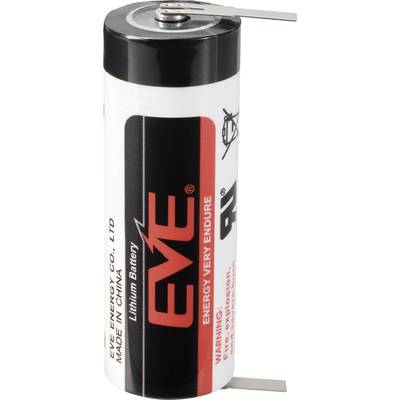 EVE ER17505T Non-standard battery A U solder tab Lithium 3.6 V 3600 mAh 1 pc(s)