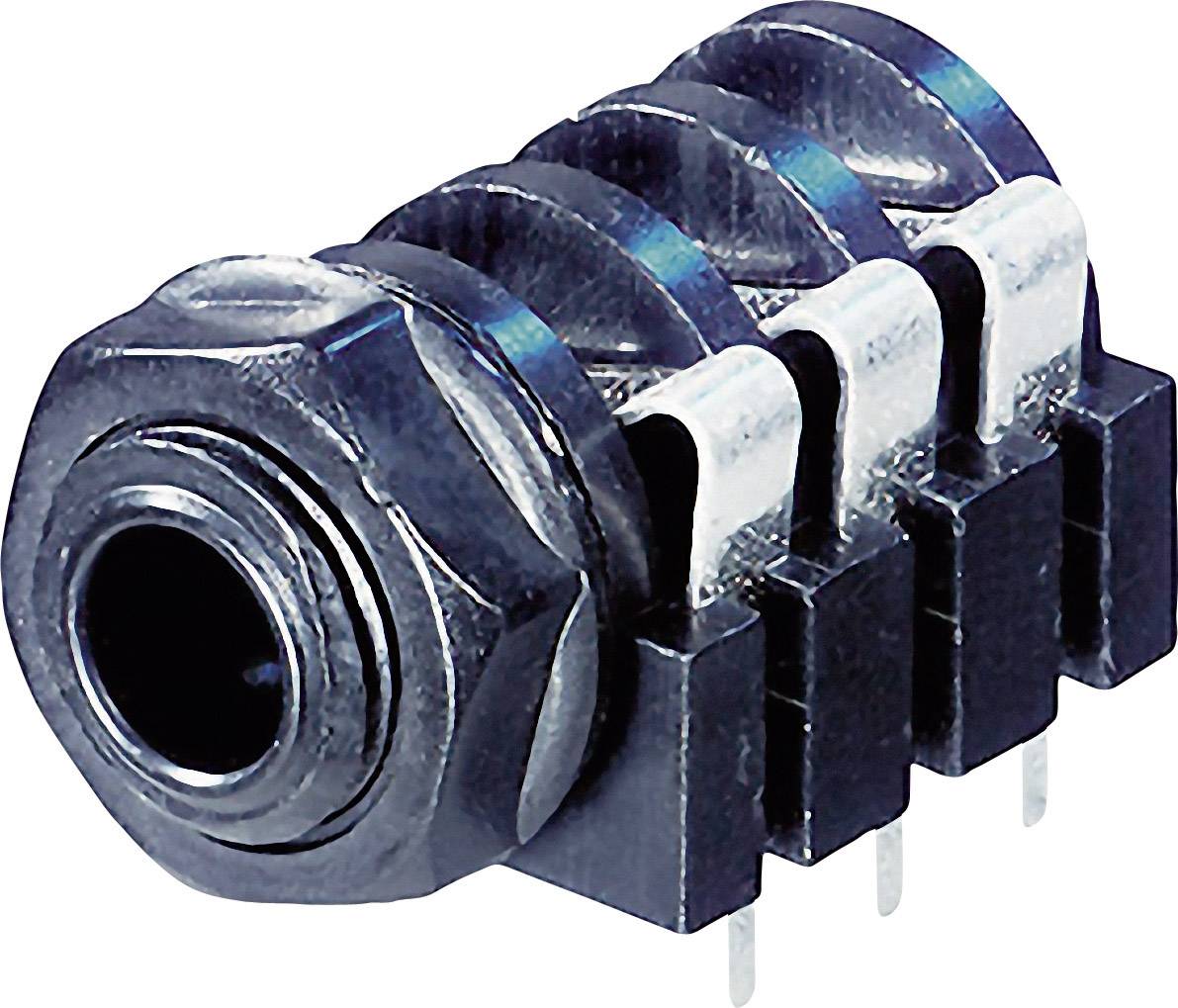 Electronic component, four-pole connector with screw-type terminals, typically used for wiring printed circuit boards.