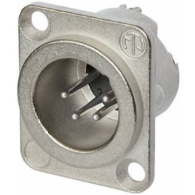 Neutrik NC4MD-LX XLR connector Sleeve plug, straight pins Number of pins: 4 Silver 1 pc(s)