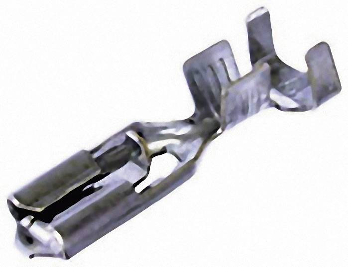 A single metallic cable lug, shown against a neutral background.