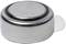 A silver button cell battery with a protruding contact on the side, often used in small electronic devices.