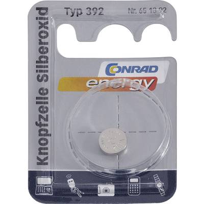 Conrad energy SR41 Button cell SR41, SR736 Silver oxide 45 mAh 1.55 V 1 pc(s)