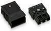 WAGO 770-113 Mains connector WINSTA MIDI Plug, straight Total number of pins: 3 25 A Black 25 pc(s)